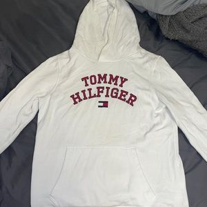 Tommy Hilfiger Size S Hoodie White/Red
